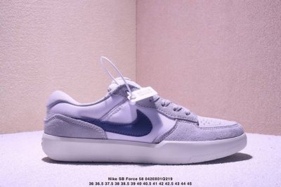 Nike Sb Force 58 百搭单品 是一款将前沿创新带入街头的单品，它具有硫化杯底，具有出色的耐用性和灵活性。使用帆布和绒面革，在饰面上放置通风口，它自