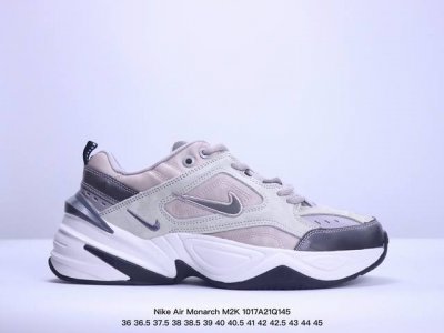 公司级！耐克nike Air Monarch M2K 经典复古老爹鞋 夸张流线极符 风靡老爹元素 外形延续当下潮流得未来感老爹鞋 设计干净！ 尺码：36 36.