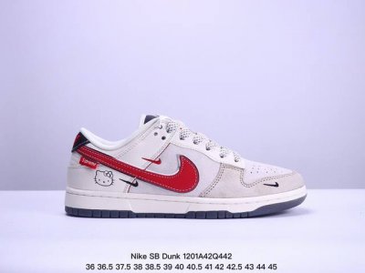 海外爆款限量发售！公司级 Nike Sb Dunk Low“ Supreme联名 凯蒂猫” 周年高端定制 低帮休闲板鞋 定制鞋盒 大厂纯原品质出货 超高清洁度