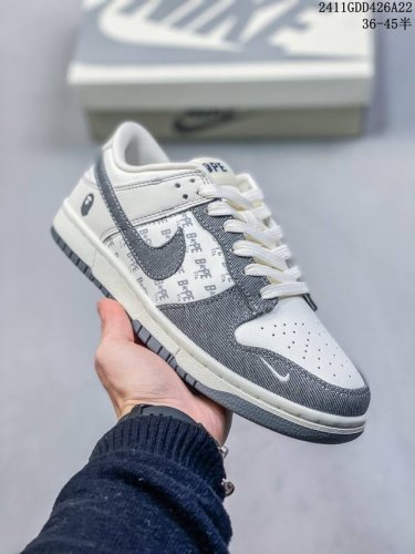 公司级带半码耐克nike Sb Zoom Dunk Low 板鞋 系列经典百搭休闲运动板鞋 鞋舌的填充，使舒适性大大提升，同时也更方便穿脱中底部分则加入了脚感柔