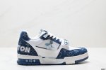 公司级全新Lv路易威登Louis Vuitton Trainer Sneaker Low休闲运动文化百搭板鞋 尺码:40-45 Id:Jkd129-Zzg