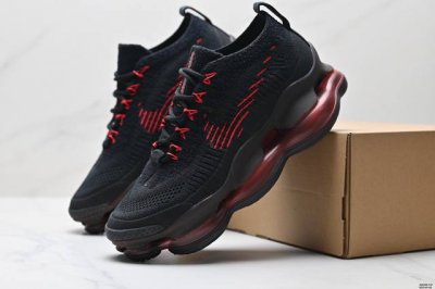 公司级耐克Nike Air Max Scorpion Flyknit”Phantom Black Light Cream“天蝎座系列2025款超级大气垫系列 前
