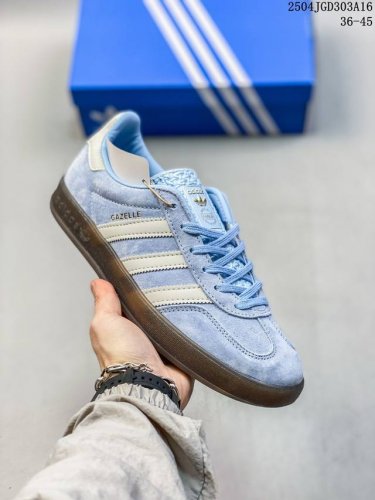 Adidas阿迪达斯三叶草男女鞋2025春季新款Gazelle Indoor板鞋Ji2717 尺码：见图 编码：04Jgd303A16