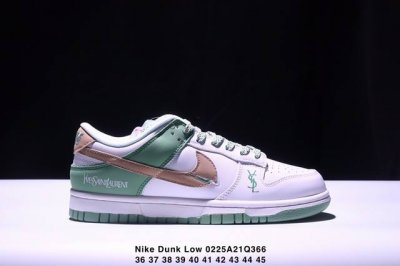 Nike Dunk Low X Ysl 圣罗兰 联名款 耐克Sb低帮板鞋 Diy定制款 牛皮材质 Size:36-45码 Xm0225Q366