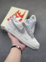 工厂套现 福利特价110 原本地240版本 air Force 1 '07 Low 联名定制米白灰 原楦头原纸板 打造纯正空军版型 #专注外贸渠道 全掌内置蜂窝