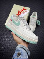 Supreme X Nk Air Force 1'07 Low 联名青春绿 空军一号低帮休闲板鞋 Hd1968-023 #原楦头原纸板 原装鞋盒 定制五金配件