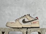 放店私 Nk SB Dunk Low SUP联名-做旧黑勾 周年高端定制 低帮休闲板鞋 MM1089-021 #定制鞋盒 大厂纯原品质出货 超高清洁度 皮料切割
