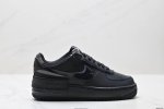 公司级耐克Nike Wmns Air Force 1 Shadow全新少女系解构主义设计 马卡龙空军一号轻量增高低帮百搭板鞋 为经典设计注入玩味元素 分层结构