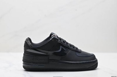 公司级耐克Nike Wmns Air Force 1 Shadow全新少女系解构主义设计 马卡龙空军一号轻量增高低帮百搭板鞋 为经典设计注入玩味元素 分层结构
