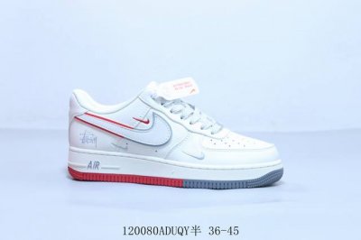 260 Nike Air Force 1 Af1耐克 空军一号休闲板鞋 斯图西联名 120080Aduqy半 36-45