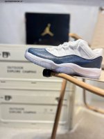Air Jordan 11 Retro Low Concord Aj11代迈克尔 乔丹低帮运动文化篮球鞋897331 Qm7692046#36-47