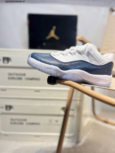 Air Jordan 11 Retro Low Concord Aj11代迈克尔 乔丹低帮运动文化篮球鞋897331 Qm7692046#36-47