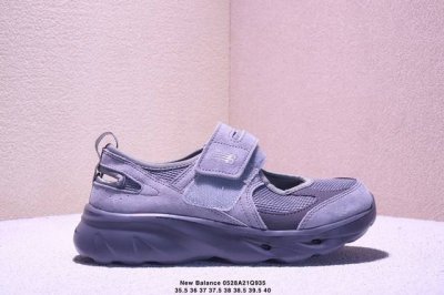 new Balance 网面拼接魔术贴凉鞋时髦又洋气的Nb玛丽珍系列网面优质皮料拼接 透气又舒适 1:1高端定制Md大底 脚感超舒服魔术贴设计 穿脱超级方便 尺