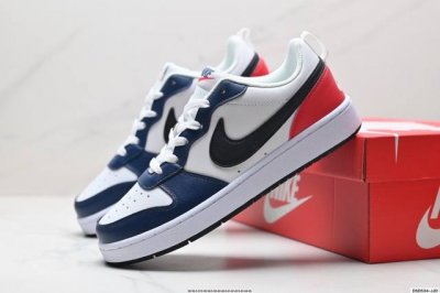 真标耐克 Nike Court Borough Low 低帮百搭透气休闲运动板鞋 经典耐用的设计 兼顾舒适脚感和出众风范 演绎匠心之作 结构性的支撑贴合感结合复