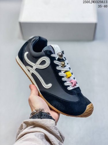 特价福利 罗意威Loewe Ballet Runner Sneakers 芭蕾舞 系列阿甘复古风德训薄底百搭休闲运动鞋 市面最高性价比 实体平台跑量 主打推荐好