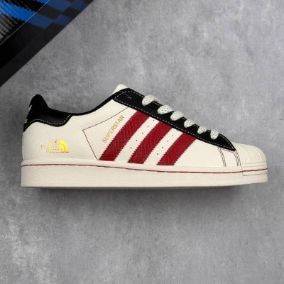 本地 核心私 公司级阿迪达斯Adidas三叶草 Originals Superstar X 北面联名 贝壳头’Diy’系列低帮经典百搭休闲运动板鞋 原装头层材料