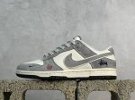 放店私 Nk Sb Dunk Low 斯图西联名蛇年限定 米灰蛇鳞勾 周年高端定制 低帮休闲板鞋 Xx3168-117 #定制鞋盒 大厂纯原品质出货 超高清洁度
