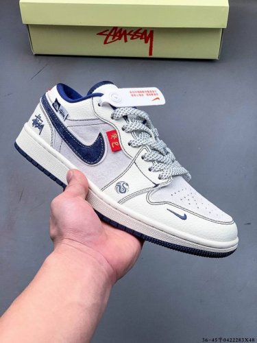 公司级头层！耐克Nike Air Jordan 1 Low Aj1乔1 低帮潮流缓运动休闲板鞋。Aj1 低帮拼接 完美版型真头层牛皮# 内置缓震气垫 原鞋开模