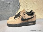 160 Nike Air Force 1 Low 07 黑棕 原楦头原纸板 打造纯正低帮空军版型专注外贸渠道 原盒配件 原厂中底钢印、拉帮完美 货号：Hv652