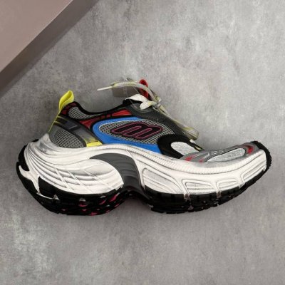 本地 核心私 Good版 超大廓形“巨人鞋”,法国高端奢侈品牌-巴黎世家Balenciaga Cargo Sneaker 6Xl船型系列12代 鸳鸯色 低帮复古