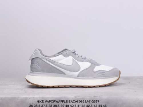 真标带半码 Nike耐克vaporwaffle Sacai华夫透气轻盈缓震运动跑步鞋 Xm0622Q657