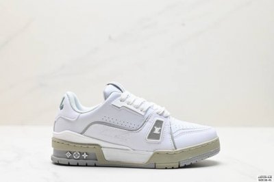全新lv路易威登louis Vuitton Trainer Sneaker Low休闲运动文化百搭板鞋 尺码:36-45 Id:Jjd129-Ajk