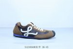 loewe 罗意威 Ballet Runner 2.0 小牛皮 圆头系带低帮华夫系列 生活休闲运功跑鞋 512350Adeeu半 36-45