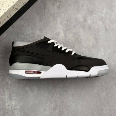 本地 核心私 Air Jordan 4 ”Remastered“ Aj4 乔4重制黑灰白 低帮复古休闲文化运动了篮球鞋 #改造后的设计采用了由纺织网布、皮革和麂