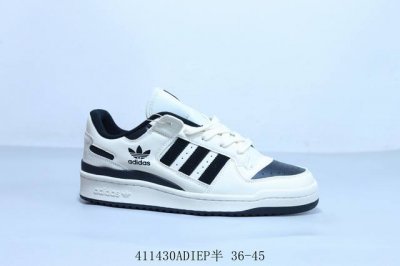 阿迪达斯Adidas三叶草 Originals Forum 85 Low 84罗马系列低帮复古系带百搭休闲运动板鞋 货号 Ig3901 411430Adiep半
