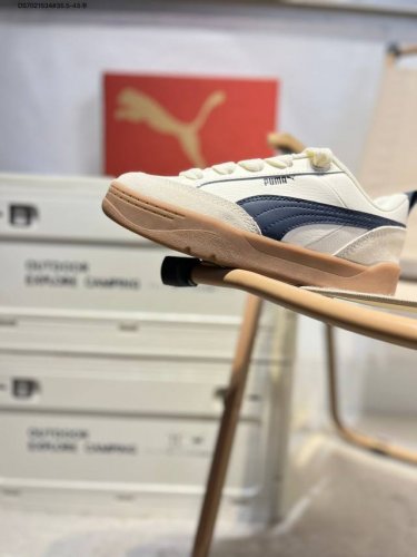 puma 彪马 男女运动板鞋 原楦原纸版开发版型 采用环保纤维革组合翻毛皮饰片鞋面材质 外置耐磨橡胶大底蕾哈娜同系面包鞋太好看了 彪马puma park Lif