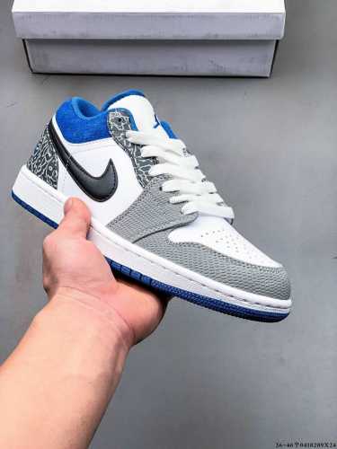 真标半码！耐克Nike Air Jordan Low 1 乔1低帮经典休闲板鞋 0410289X24