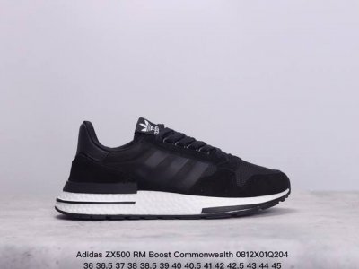 真标adidas Zx500 Rm Boost Commonwealth阿迪达斯亲友限定 跑步休闲鞋 延续zx500的复古跑鞋风格 鞋身由麂皮与网眼结合打造 最