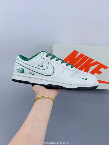 Nk Sb Dunk Low 北面联名 -米白绿三小钩 周年高端定制 低帮休闲板鞋 #高端定制鞋盒 大厂纯原品质出货 超高清洁度 皮料切割干净无任何毛边 细节完