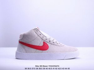 公司级Nike SB Zoom Blazer Mid 耐克 皮革 防滑减震耐磨 中帮板鞋 货号:923112 222 尺码:36 36.5 37.5 38 38