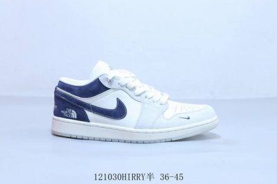 260 乔丹Air Jordan 1 Low Aj1 乔1低帮复古文化休闲运动篮球鞋 北面联名 121030Hirry半 36-45