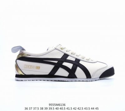 Asics 亚瑟士 男女鞋真标 日产经典老牌-鬼塚虎 Onitsuka Tiger Mexico 66经典墨西哥系列复古经典百搭板鞋休闲运动鞋慢跑鞋 采用软质牛