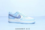 260 耐克 Nike Air Force 1 Af1耐克 低帮 空军一号休闲板鞋 白蓝 货号 Qy6818-615 322030Adoro半 36-45