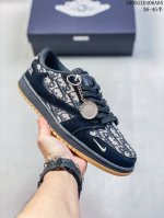 海外爆款限量发售！Travis Scott X Fragment Design X Jordan Air Jordan 1 Low Og Sp “迪奥联名 黑针