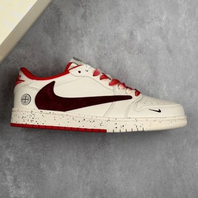 本地290 核心私 Travis Scott X Fragment Design X Air Jordan 1 Low Og Sp Aj1 乔1 石头岛联名 石