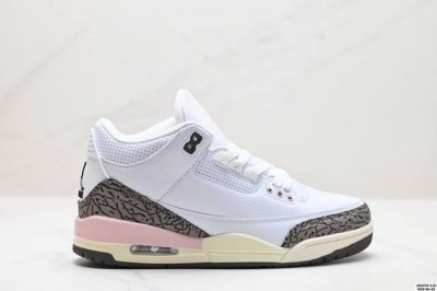 真标Air Jordan 3 Retro 迈克尔 乔丹Aj3代中帮复古休闲运动文化篮球鞋 货号:Ct8532-104 尺码:36-45 Id:Jkd474-Zj