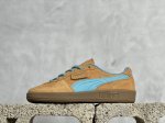 放店私 r版 Puma Palermo 2024 彪马 防滑耐磨低帮德训板鞋 孔眼底座和脚趾凸起由猪八革材料制成 支持侧踏时的踏步工作 即使在健身房等使用环境中