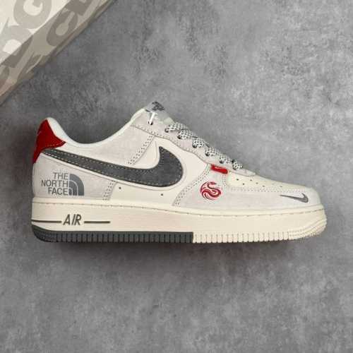 本地 核心私 Nike Air Force 1‘07 Low 北面联名 双拼蛇年 空军一号低帮休闲板鞋 #原楦头原纸板 原装鞋盒 定制五金配件 内置全掌气垫 原