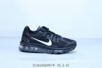 耐克Nike Air Max 2013 Triple Black 贾卡网面全掌气垫休闲运动百搭慢跑鞋 货号 554886-108 512810Adywt半 35