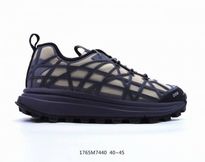 Dior迪奥 B31 网布 圆头藤格纹图案舒适 耐磨 低帮运动体闲鞋 男款 黑色 3Sn297Zu Size：如图，编码1765M7440