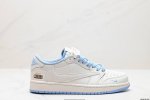 公司级aj1倒勾travis Scott X Air Jordan 1 ” Reverse Mocha “ Aj1乔1 Ts 闪电 联名倒钩 低帮文化篮球鞋 完