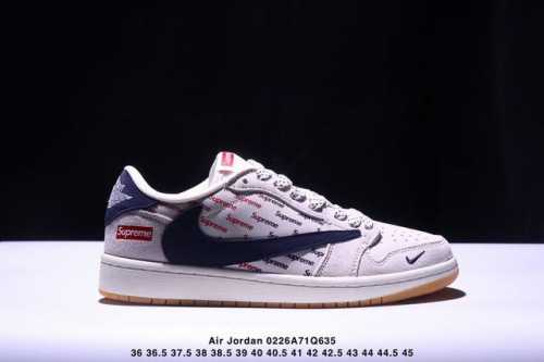 海外爆款限量发售！公司级 Travis Scott X Fragment Design X Jordan Air Jordan 1 Low Og Sp Bape