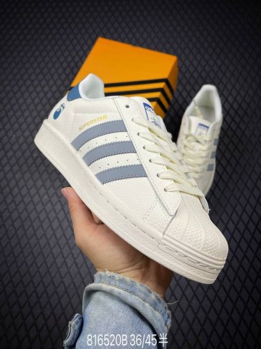 B 公司级阿迪达斯Adidas三叶草 Originals Superstar贝壳头’Diy’系列低帮经典百搭休闲运动板鞋 原装头层材料 用料绝不含糊 独家版型蒸