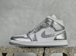 Dt版 Air Jordan 1 Mid Aj1 乔1银白色 中邦文化篮球鞋 Fn5031-100 #市售最高品质 原鞋开发 大厂代工流水线打造 公司货既视感