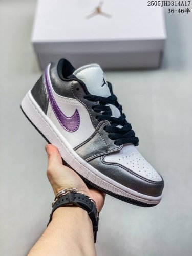 乔丹Air Jordan 1 Low 紫黑Aj1乔1低帮休闲板鞋 Hj5910 105 码数 36 36.5 37.5 38 38.5 39 40 40.5 4