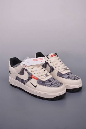 nike Air Force 1 Low Supreme联名 原楦头原纸板 打造纯正空军版型 专注外贸渠道 全掌内置蜂窝气垫 原盒配件 原厂中底钢印 拉帮完美